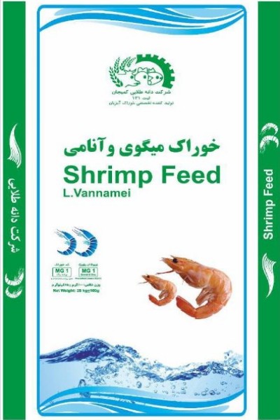 خوراک ماهی میگو محصول با کد تجاری MG1