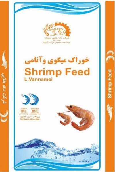 خوراک ماهی میگو محصول با کد تجاری MS3